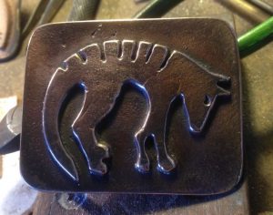 Sand Cast Bronze Thyalcine Belt Buckle